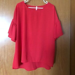 The mint julep oversized coral shirt